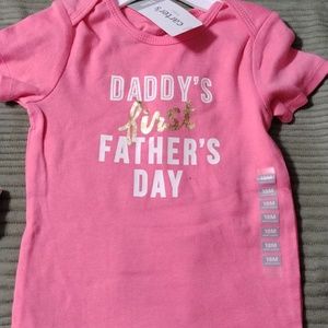 Daddy's first Father's Day One little girl